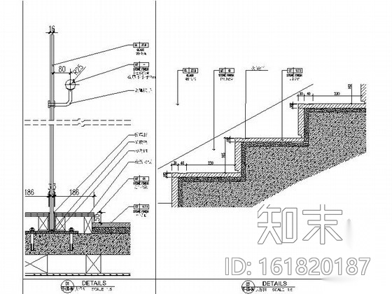 [东莞]办公大厦LT6楼梯间室内装修图cad施工图下载【ID:161820187】