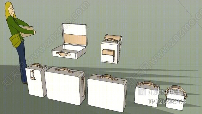 行李SU模型下载【ID:726688248】