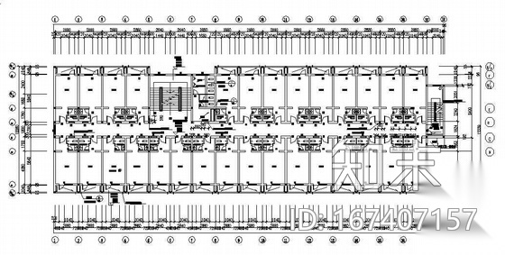 西安市某中学A区学生公寓建筑设计方案图cad施工图下载【ID:167407157】