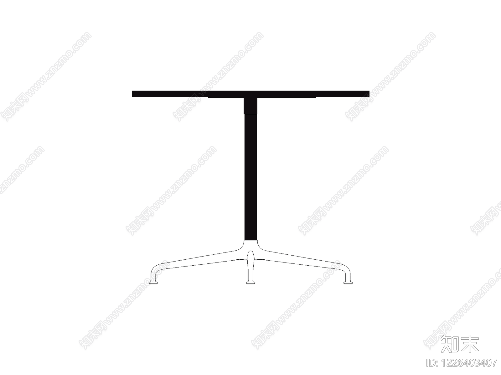 桌子cad施工图下载【ID:1226403407】