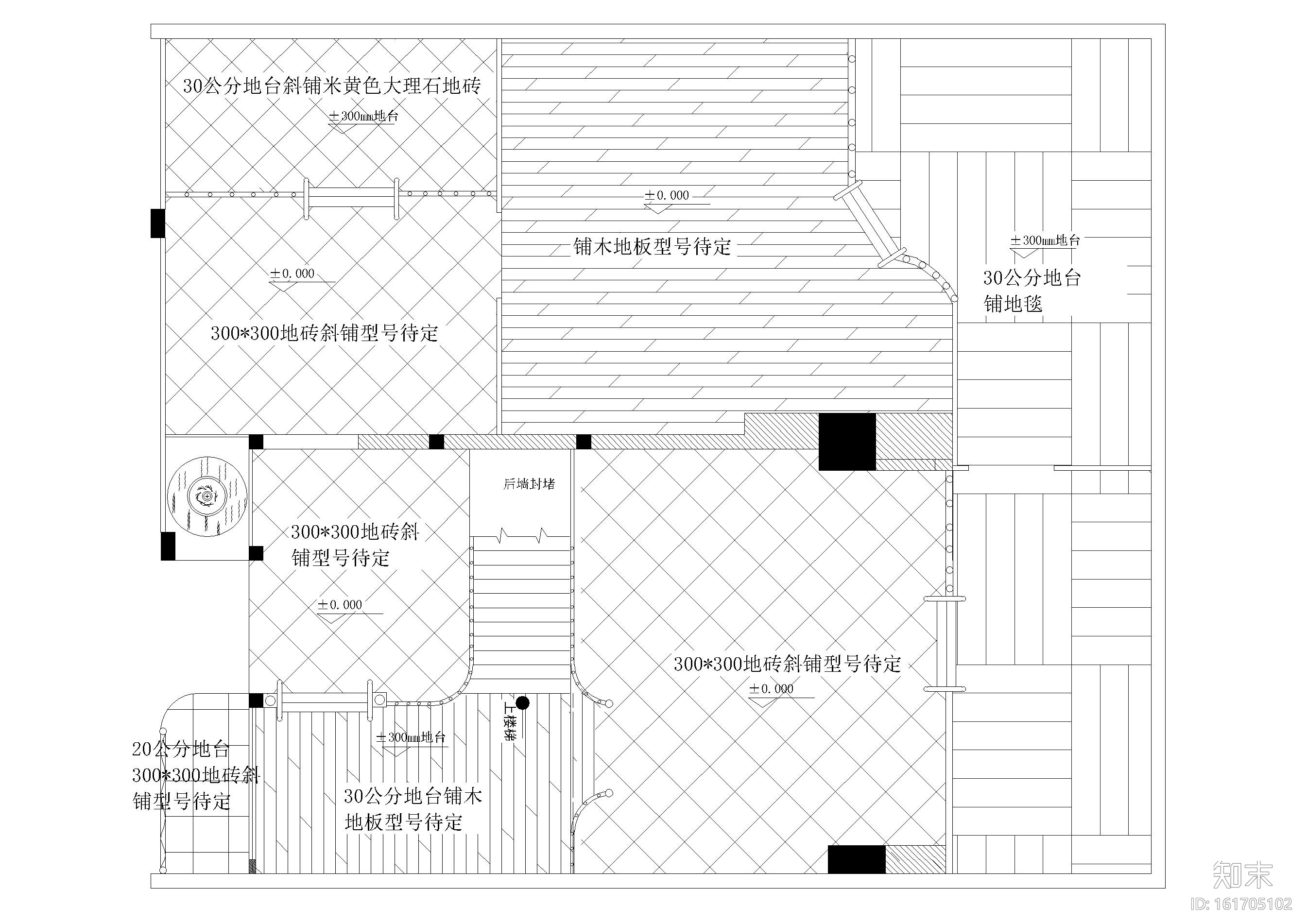 [上海]某服装专卖店室内装饰设计项目施工图施工图下载【ID:161705102】