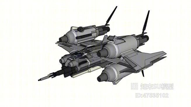 小型飞机SU模型下载【ID:619221785】