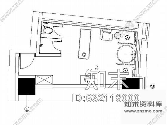 施工图酒店SPA体验室设计装修图含效果cad施工图下载【ID:632118000】