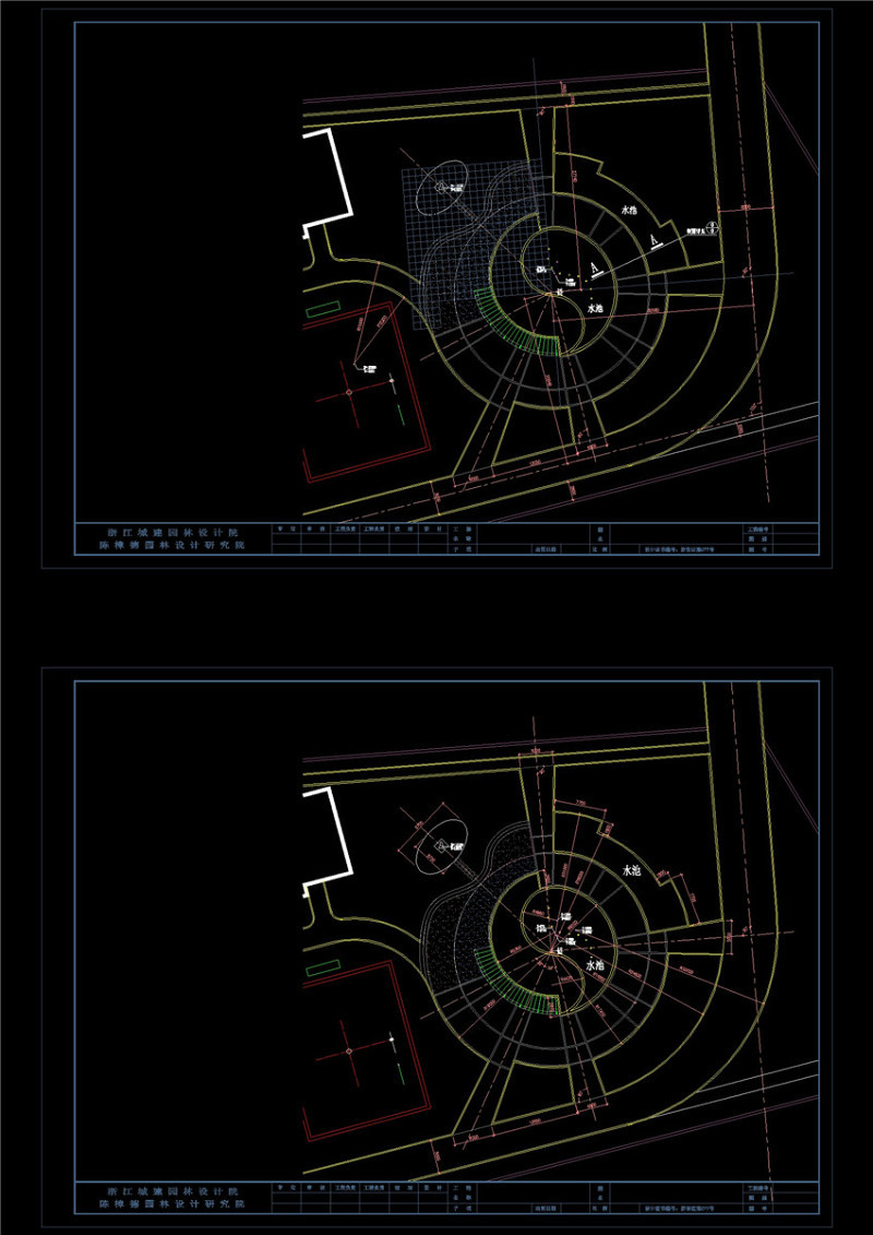 入口广场放样CAD景观图纸cad施工图下载【ID:149623114】