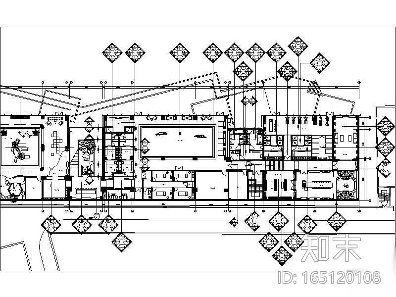 [江苏]江南文化现代会所装修设计施工图（含实景图）cad施工图下载【ID:165120108】