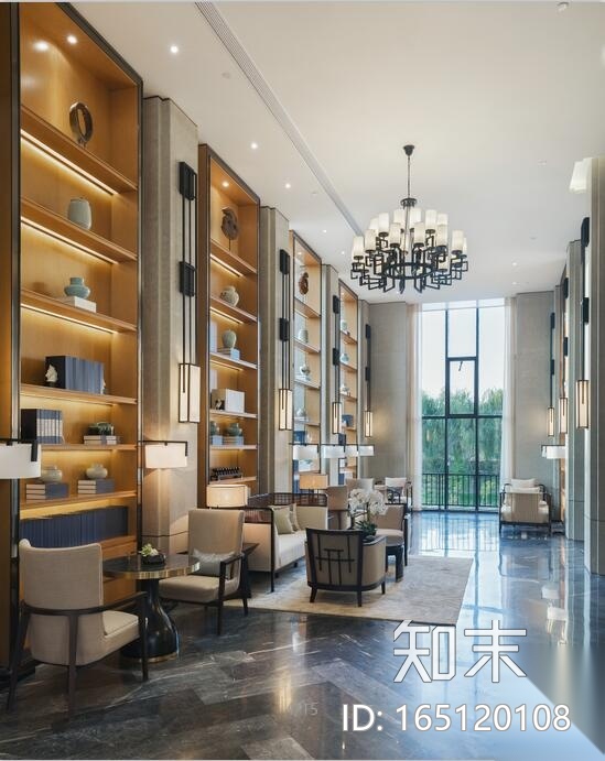 [江苏]江南文化现代会所装修设计施工图（含实景图）cad施工图下载【ID:165120108】