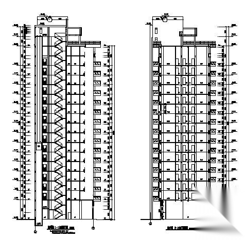 名城小区某十六层建筑施工图cad施工图下载【ID:167238136】