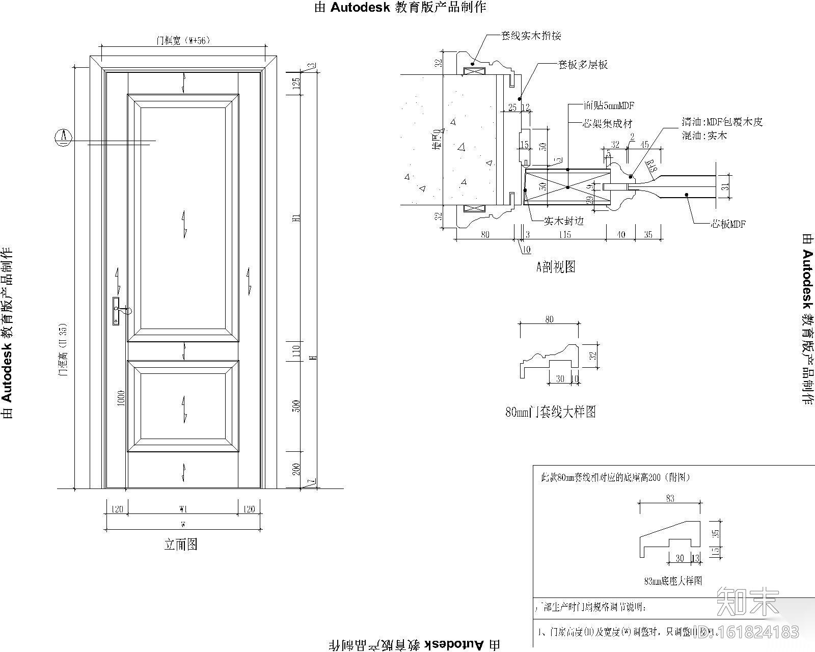 木作家具欧式构件CAD图块（门类、垭口、窗套、线条、装...施工图下载【ID:161824183】