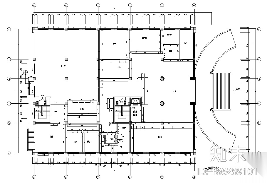 [浙江]可人集团办公大楼设计施工图（附效果图）cad施工图下载【ID:166289101】