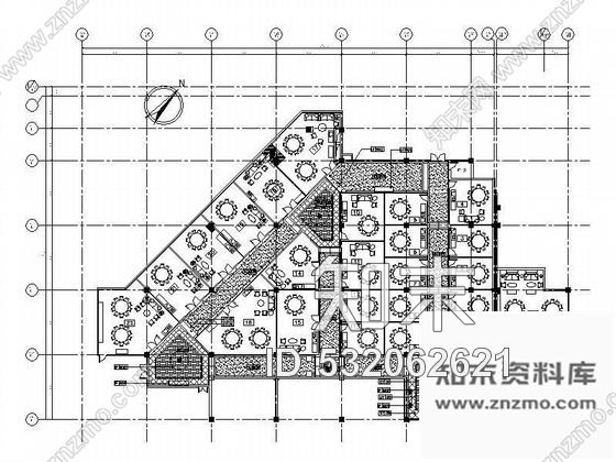 施工图酒店中餐厅包间装修图cad施工图下载【ID:532062621】