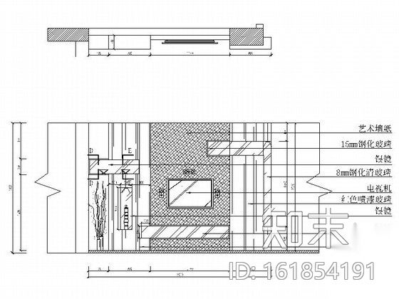 简洁现代风格两居室装修图（含效果图）cad施工图下载【ID:161854191】