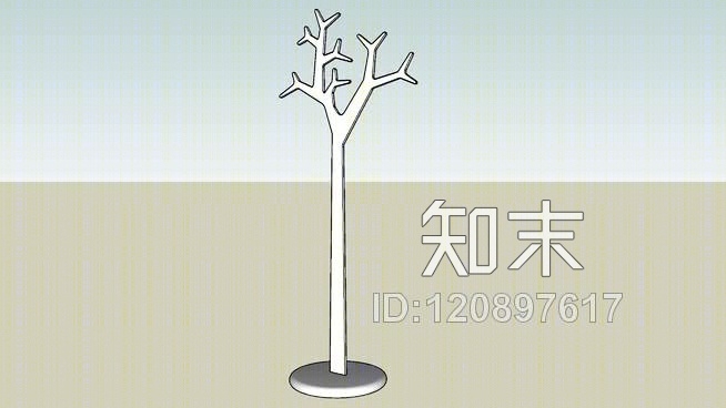 树衣架SU模型下载【ID:120897617】