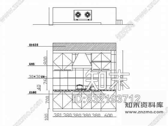 图块/节点南宁某中式样板房厨房立面含效果cad施工图下载【ID:832193712】
