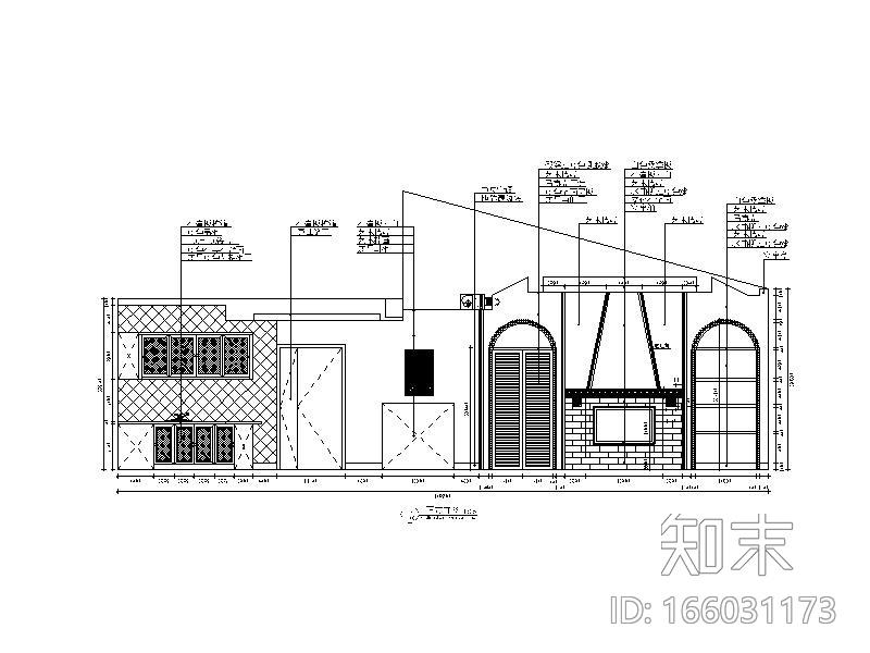 【贵州】地中海田园风格样板房设计CAD施工图（含效果图...cad施工图下载【ID:166031173】