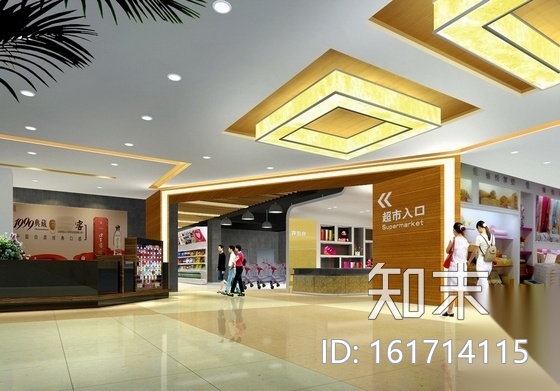[南昌]中央商务区现代化新型城市多功能商场室内装修cad施工图下载【ID:161714115】