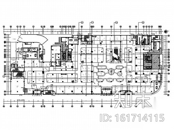 [南昌]中央商务区现代化新型城市多功能商场室内装修施工图下载【ID:161714115】