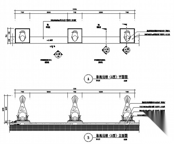 [三亚]住宅小区样板区园林景观工程施工图（二期）施工图下载【ID:161073115】