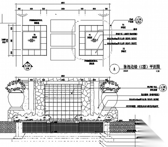 [三亚]住宅小区样板区园林景观工程施工图（二期）施工图下载【ID:161073115】