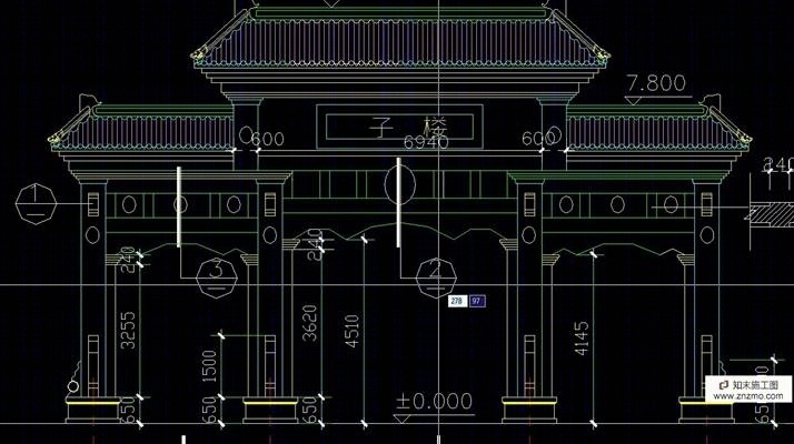 详细别墅牌楼制作施工图cad施工图下载【ID:36922068】