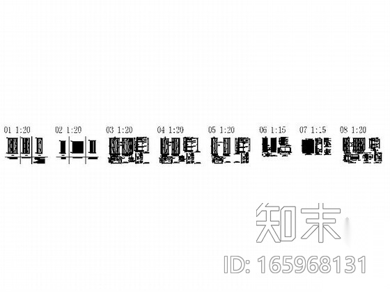 全套门cad施工图下载【ID:165968131】