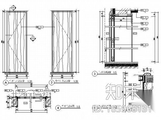 全套门cad施工图下载【ID:165968131】