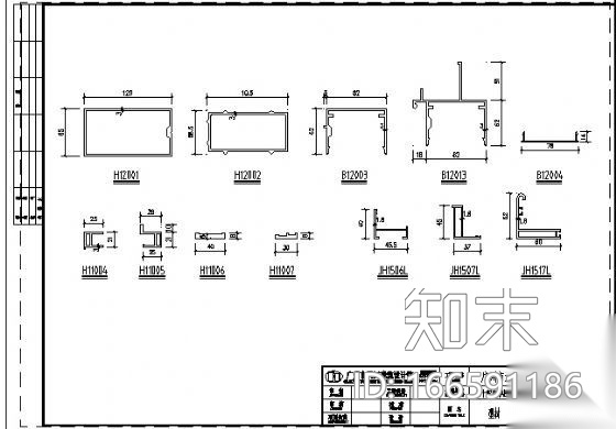 完整的隐框幕墙图纸cad施工图下载【ID:166591186】