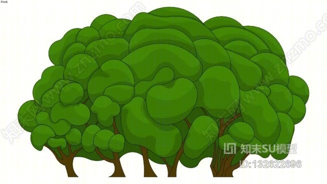 柳树(大量种植)SU模型下载【ID:132622696】