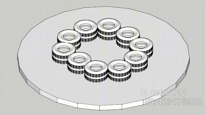 沙坑（双人）SU模型下载【ID:423178902】