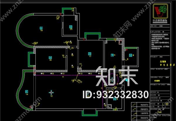 基础入门到精通绘制自学全套-CAD施工图视频教程施工图下载【ID:932332830】