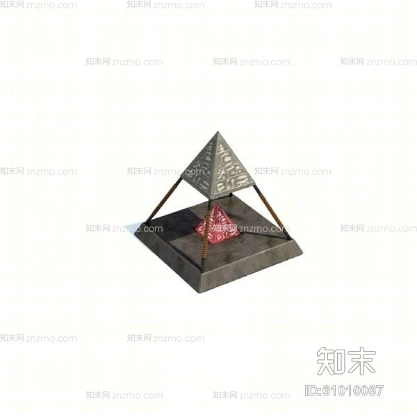 灰色金属工艺品3D模型下载【ID:61010067】