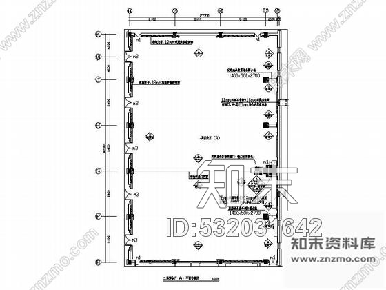 施工图吉林特色蒙古族风情五星级酒店宴会厅室内装修施工图含效果施工图下载【ID:532031642】