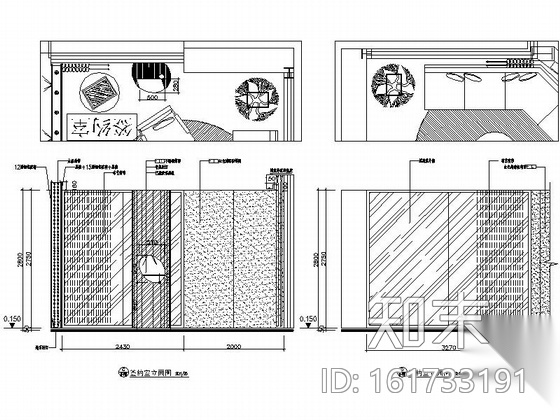 [厦门]临近滨湖高档现代风格售楼处室内设计装修施工图cad施工图下载【ID:161733191】