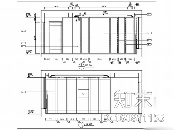 精品时尚简约现代三居室室内装修施工图（含效果图）cad施工图下载【ID:161811155】