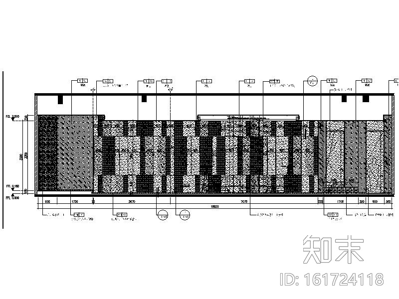 [广州]简约大气平层售楼处室内设计施工图cad施工图下载【ID:161724118】