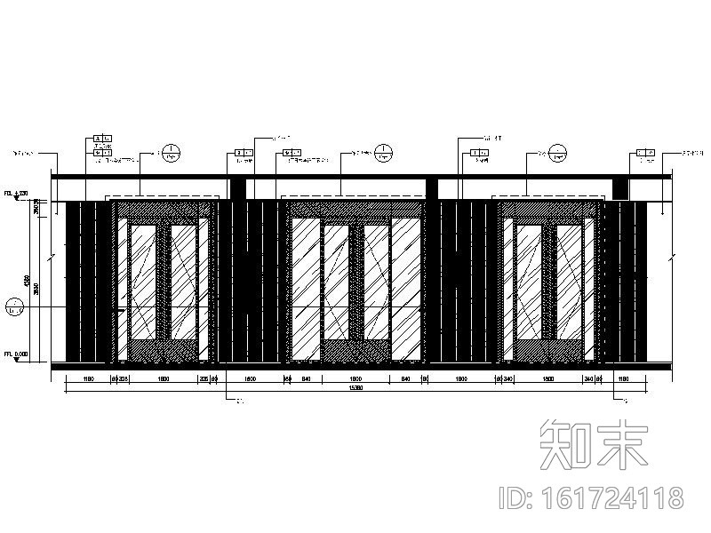 [广州]简约大气平层售楼处室内设计施工图cad施工图下载【ID:161724118】