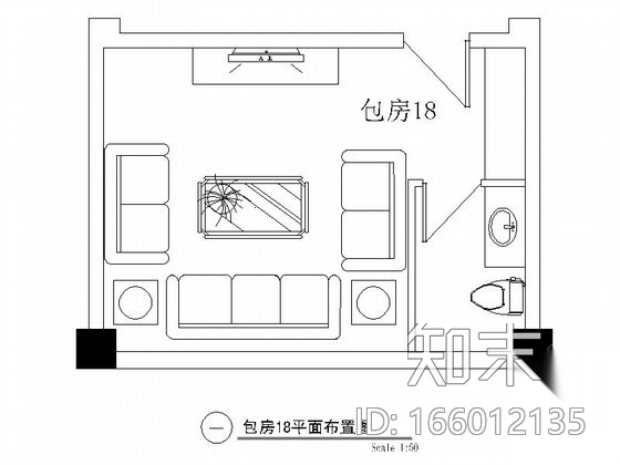 某欧式娱乐会所包房18装修图cad施工图下载【ID:166012135】