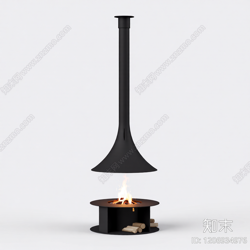 现代落地壁炉3D模型下载【ID:1206934976】