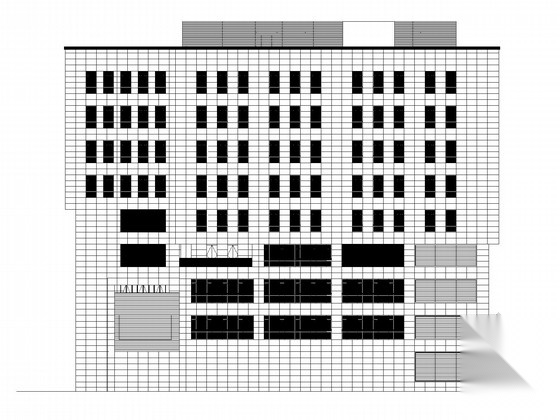 [上海]九层现代风格大型产业园建筑施工图（知名设计）施工图下载【ID:166083143】