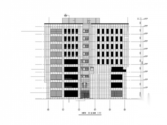 [上海]九层现代风格大型产业园建筑施工图（知名设计）施工图下载【ID:166083143】