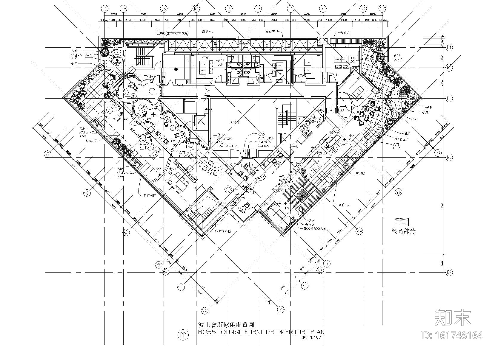 成都高档商务旅游酒店公区客房装饰施工图cad施工图下载【ID:161748164】