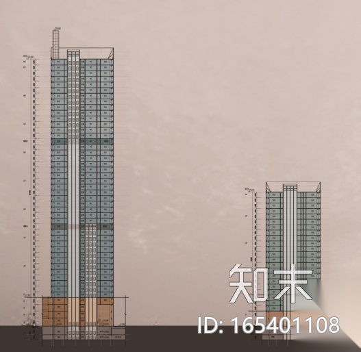 [广东]绿地中央广场佛山禅城区商业综合体设计文本cad施工图下载【ID:165401108】