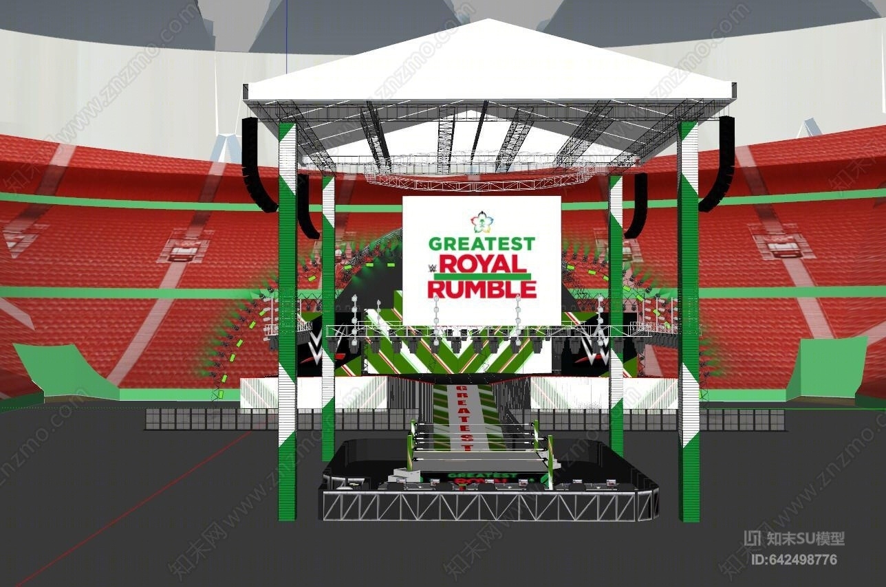 体育场SU模型下载【ID:642498776】
