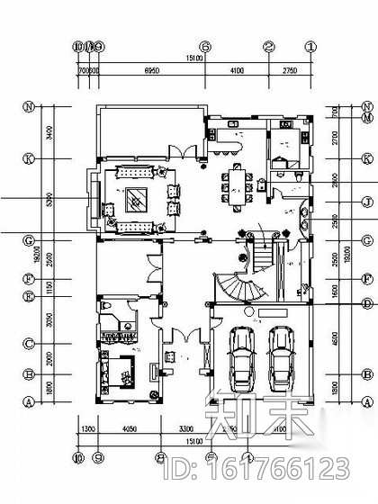 欧式独栋别墅施工图（含实景及效果）cad施工图下载【ID:161766123】