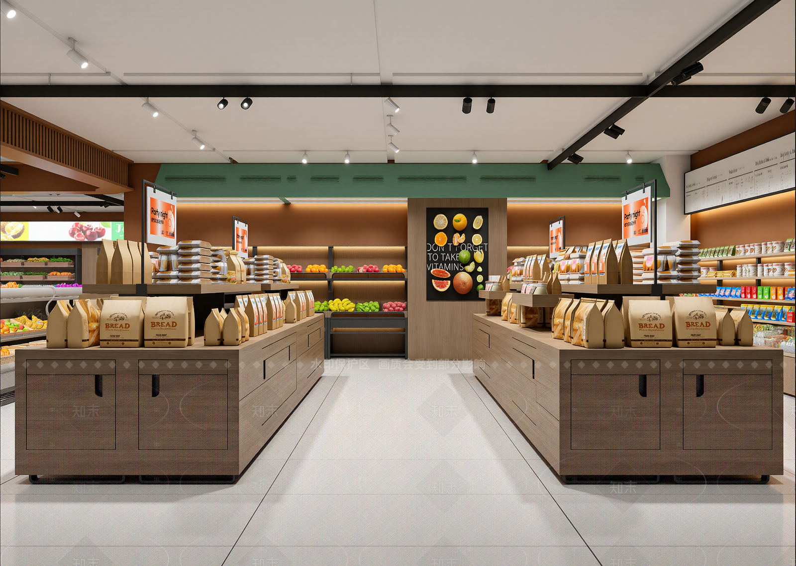 现代超市3D模型下载【ID:1214943590】