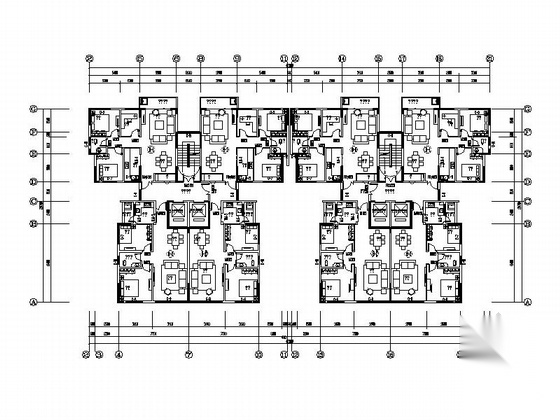 [云南]17层现代风格剪力墙商住楼建筑施工图cad施工图下载【ID:165922164】