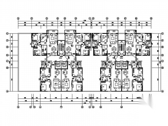 [云南]17层现代风格剪力墙商住楼建筑施工图cad施工图下载【ID:165922164】