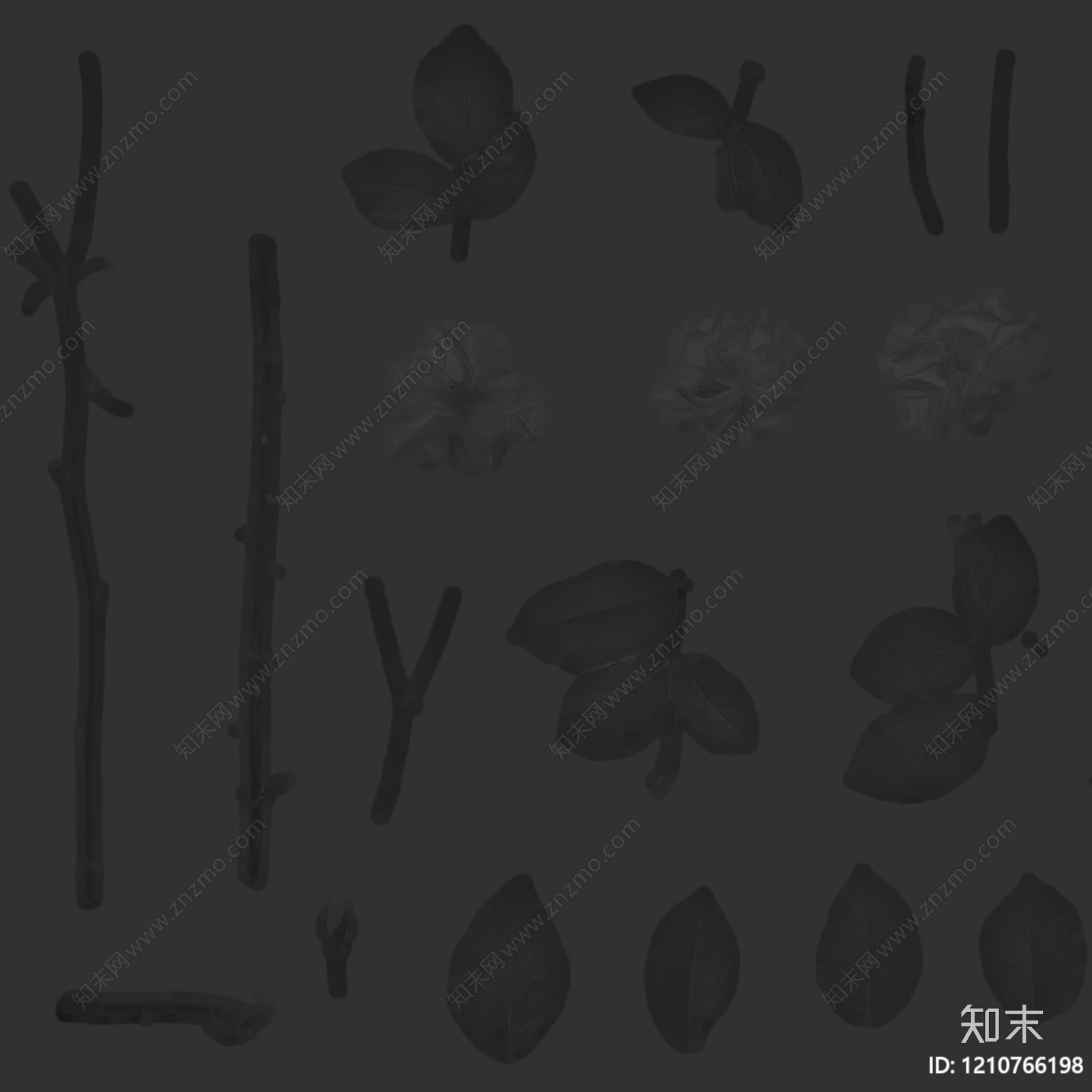 叶片纹理贴图下载【ID:1210766198】