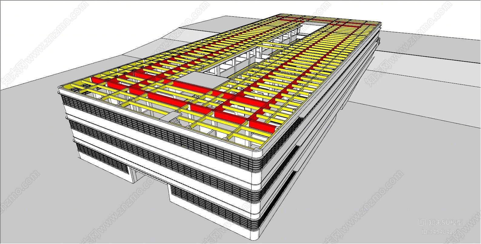 工业中环街市SU模型下载【ID:145484281】