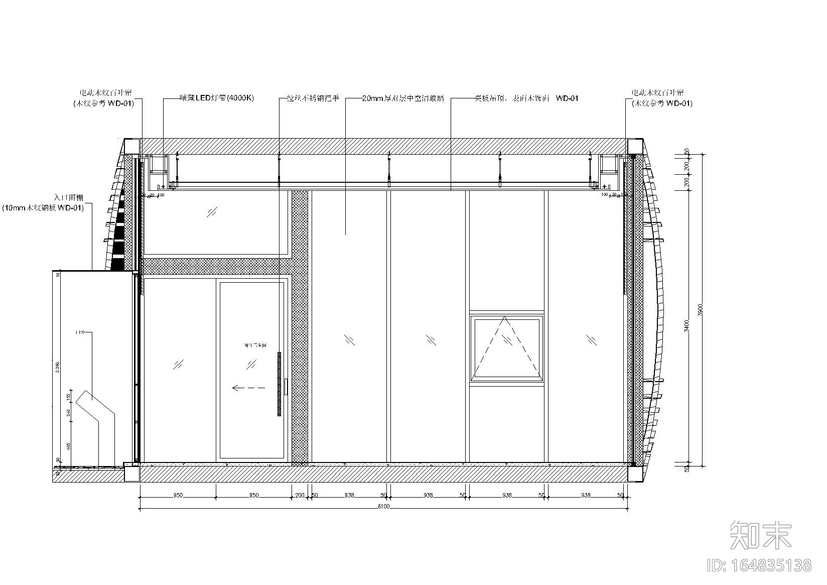 [云南]板栗林P4户型树屋体验住宅施工图cad施工图下载【ID:164835138】