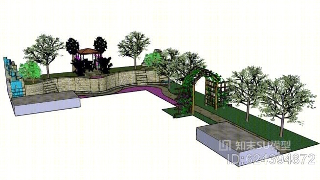 我的花园4SU模型下载【ID:624394872】